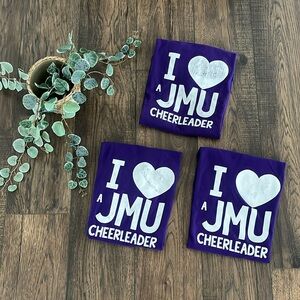 Gilden “I 🤍 a JMU Cheerleader” T-shirt Bundle